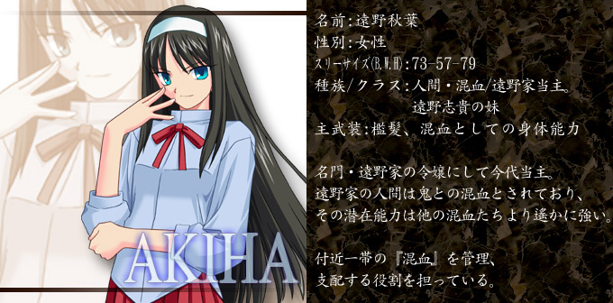 Akiha Tohno from Lunar Princess